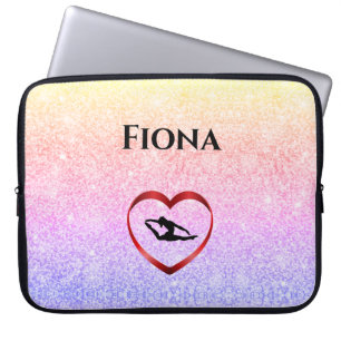 Rainbow Gymnastics Neoprene Laptop Sleeve Custom