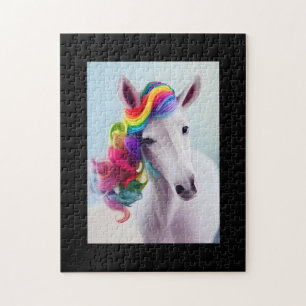 Rainbow Hair Horse Jigsaw Puzzle
