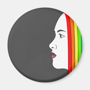Rainbow Hair Magnet