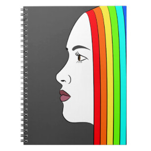 Rainbow Hair Notebook
