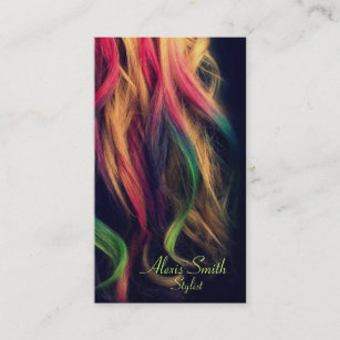 Rainbow Hair Stylist Profile Cards