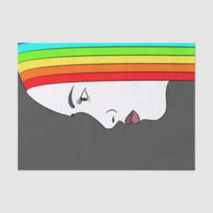 Rainbow Hair Tissue Paper