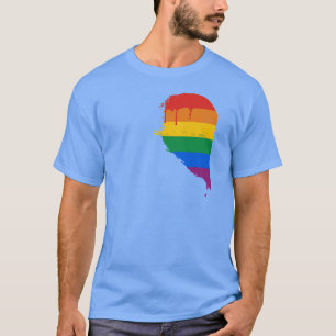 RAINBOW HALF HEART LEFT -.png T-Shirt