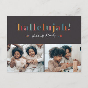 Rainbow Hallelujah Holiday Card