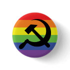 Rainbow Hammer & Sickle Button
