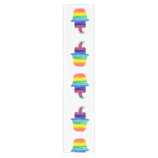 Rainbow Hamsa Art Table Runner