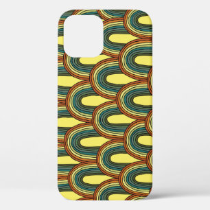 Rainbow Hand-Drawn: Vintage Seamless Charm. iPhone 12 Case