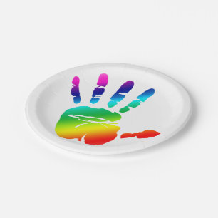 Rainbow hand plate