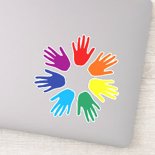 Rainbow hands