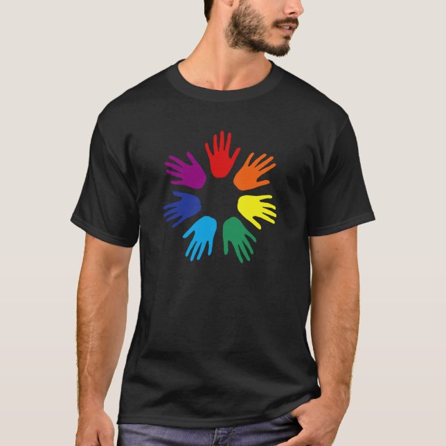 Rainbow hands T-Shirt (Front)