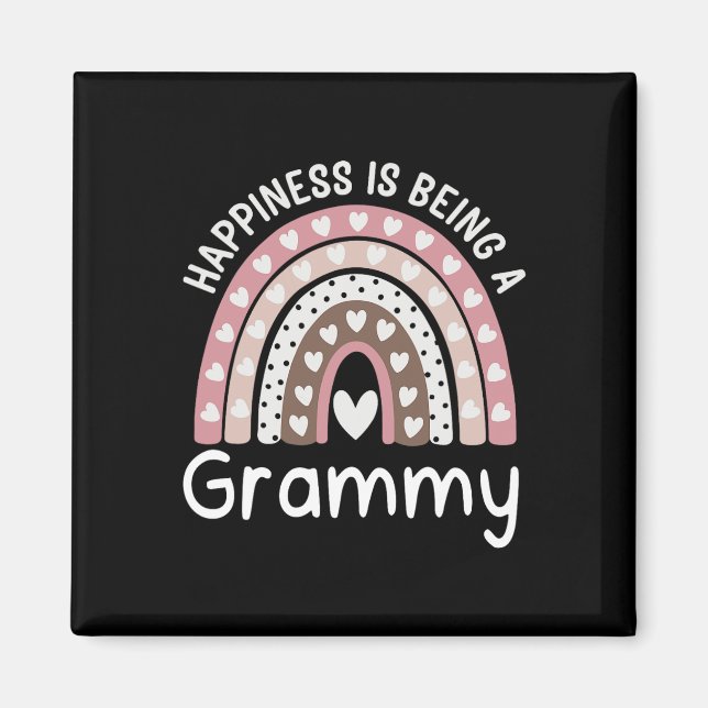 Rainbow Happiness Is Being A Grammy  Magnet (Front)