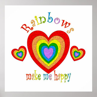 Rainbow Happiness Poster