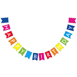 Rainbow Happy Birthday Bunting