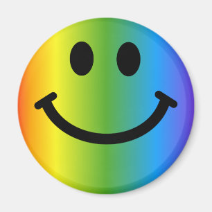 Rainbow Happy Face Magnet