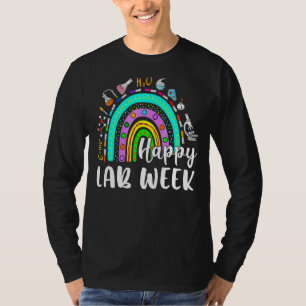 Rainbow Happy Lab Week 2022 Medical Laboratory Lab T-Shirt