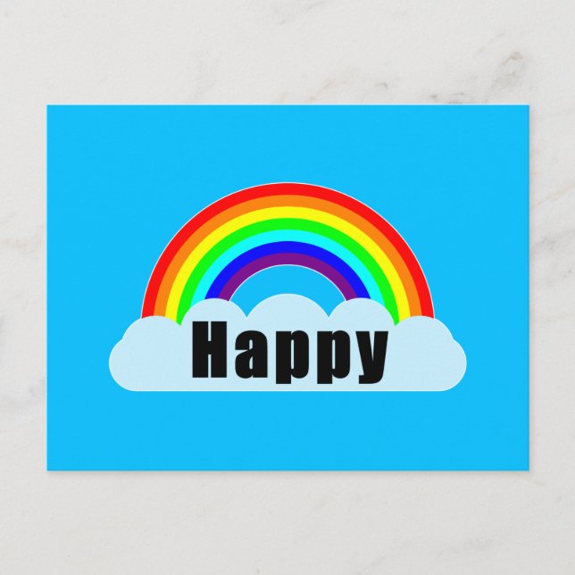 RAINBOW - Happy Postcard (Front)