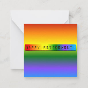 Rainbow Happy Retirement! Card