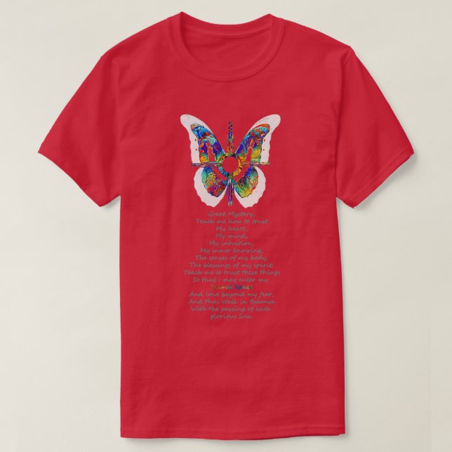 rainbow heal butterfly T-Shirt (Design Front)