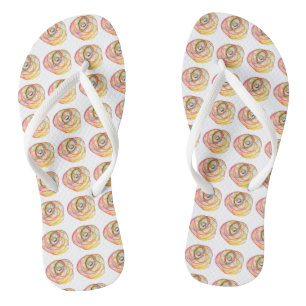 Rainbow Healing Hope Spiral Flip Flops