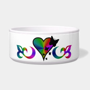 Rainbow Heart and Butterfly