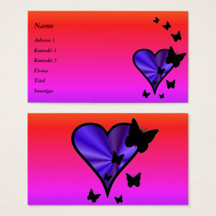Rainbow Heart and Butterfly