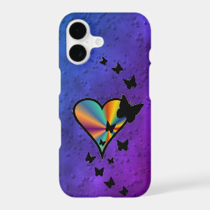 Rainbow Heart and Butterfly