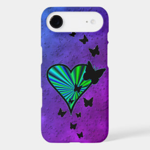 Rainbow Heart and Butterfly