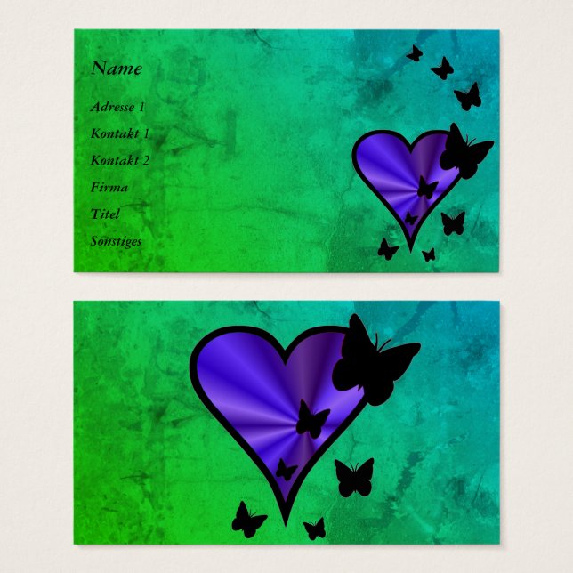 Rainbow Heart and Butterfly (Front & Back)