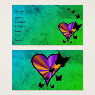 Rainbow Heart and Butterfly