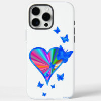 Rainbow Heart and Butterfly