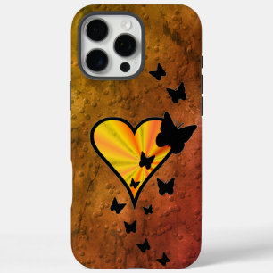 Rainbow Heart and Butterfly iPhone 16 Pro Max Case