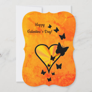 Rainbow Heart and Butterfly Invitation