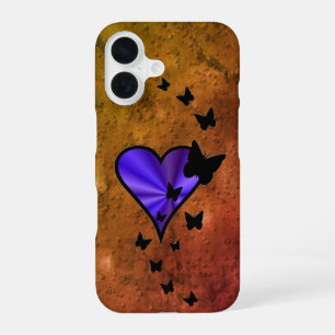 Rainbow Heart and Butterfly iPhone 16 Case