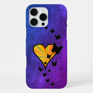 Rainbow Heart and Butterfly iPhone 16 Pro Max Case
