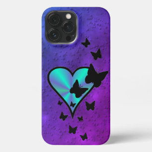 Rainbow Heart and Butterfly iPhone 13 Pro Max Case