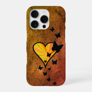 Rainbow Heart and Butterfly iPhone 16 Pro Case
