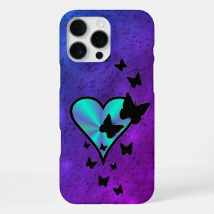 Rainbow Heart and Butterfly iPhone 16 Pro Max Case