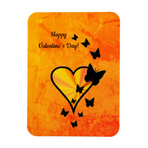 Rainbow Heart and Butterfly Magnet