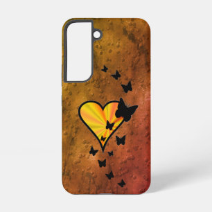 Rainbow Heart and Butterfly Samsung Galaxy Case