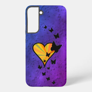 Rainbow Heart and Butterfly Samsung Galaxy Case
