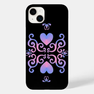 Rainbow Heart and Lily Case-Mate iPhone 14 Plus Case