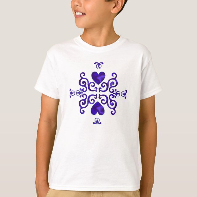 Rainbow Heart and Lily T-Shirt (Front)
