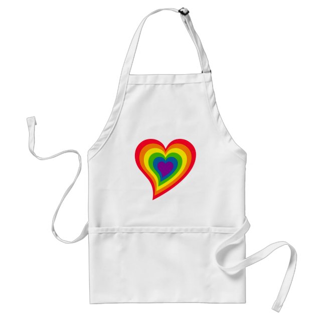 Rainbow Heart apron (Front)