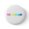 Rainbow Heart Button (faded)