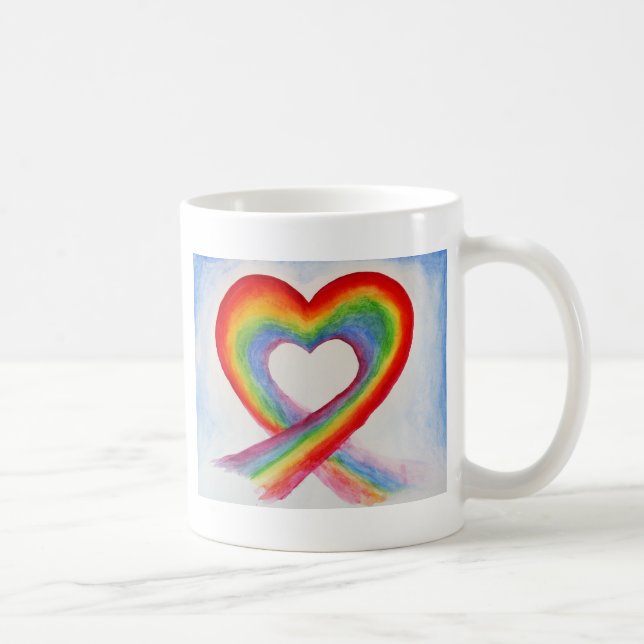 RAINBOW HEART COFFEE MUG (Right)