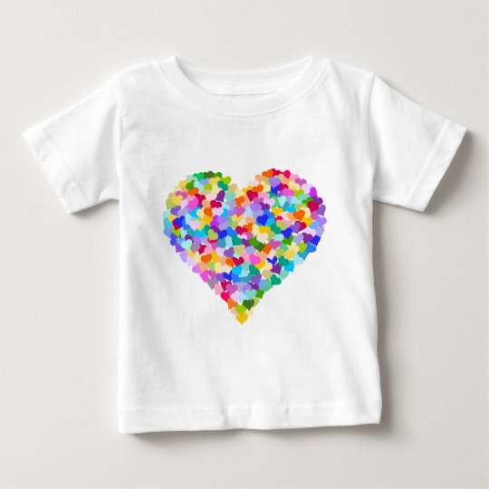 Rainbow Heart Confetti Baby T-Shirt