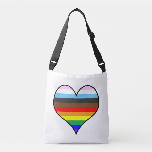 Rainbow Heart Crossbody Bag (Front)