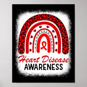 Rainbow Heart Disease Awareness In February We Go Poster