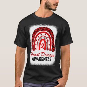 Rainbow Heart Disease Awareness In February We Go T-Shirt