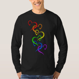 Rainbow Heart Gay Lesbian Lgbt T-Shirt